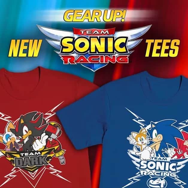 SEGAさんのインスタグラム写真 - (SEGAInstagram)「Gear up and represent your favorite team with new Team Sonic and Team Dark shirts, exclusively on the SEGA Shop!  https://shop.sega.com/team-sonic-racing」5月24日 4時37分 - sega