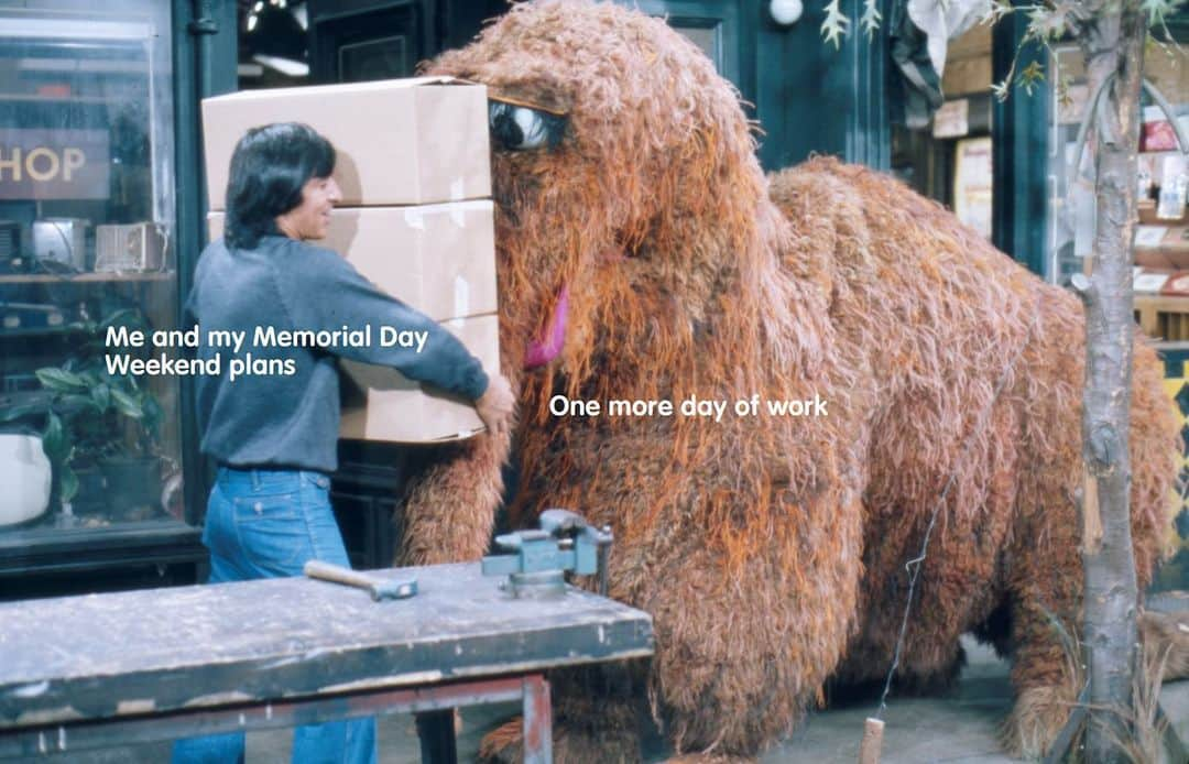 セサミストリートさんのインスタグラム写真 - (セサミストリートInstagram)「Weekend, where are you? • • • #SesameStreet #Snuffleupagus #Snuffy #Meme #MDW #MemorialDayWeekend #Weekend #Funny #Parents #Parenting #Kids #KidsContent」5月24日 4時51分 - sesamestreet