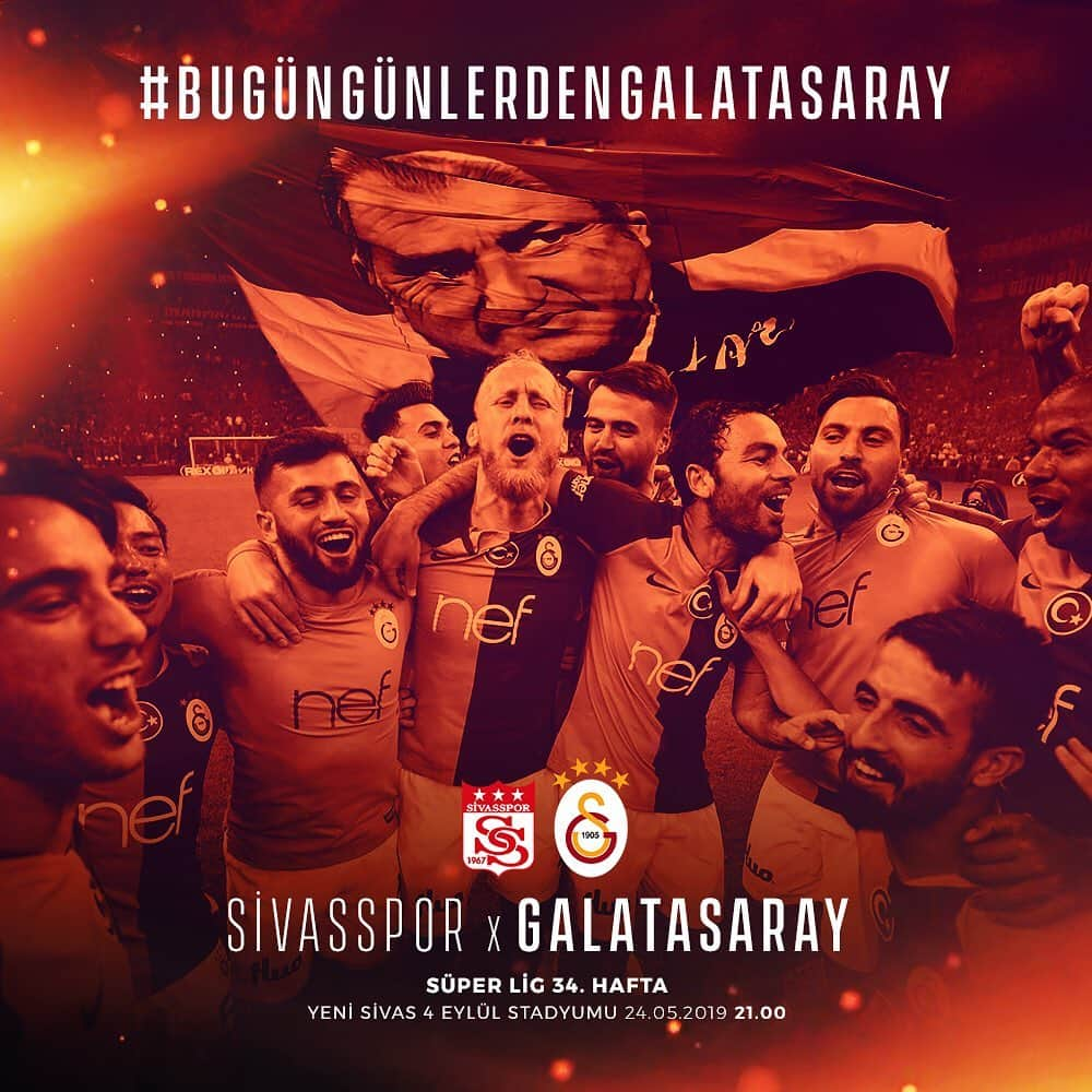 ガラタサライSKさんのインスタグラム写真 - (ガラタサライSKInstagram)「#BugünGünlerdenŞampiyonGalatasaray #SVSvGS」5月24日 6時00分 - galatasaray