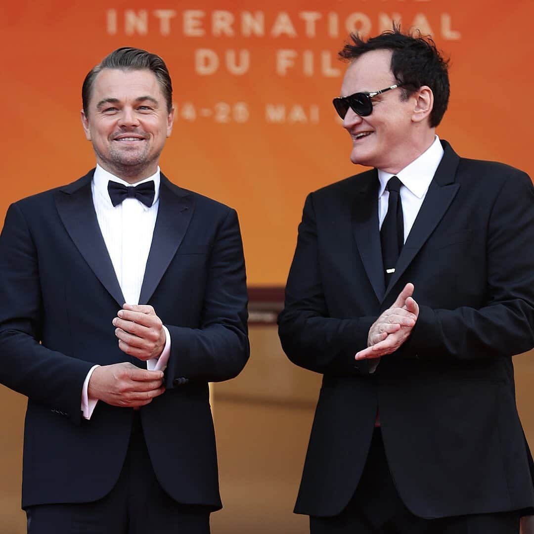 デビッドヤーマンのインスタグラム：「Once Upon a Time in #Cannes • Shown here with director Quentin Tarantino, @leonardodicaprio looks every bit the leading man wearing @DavidYurmanMen Streamline® cufflinks at the premiere of “Once Upon a Time in Hollywood.” • #DavidYurman #DavidYurmanMen」