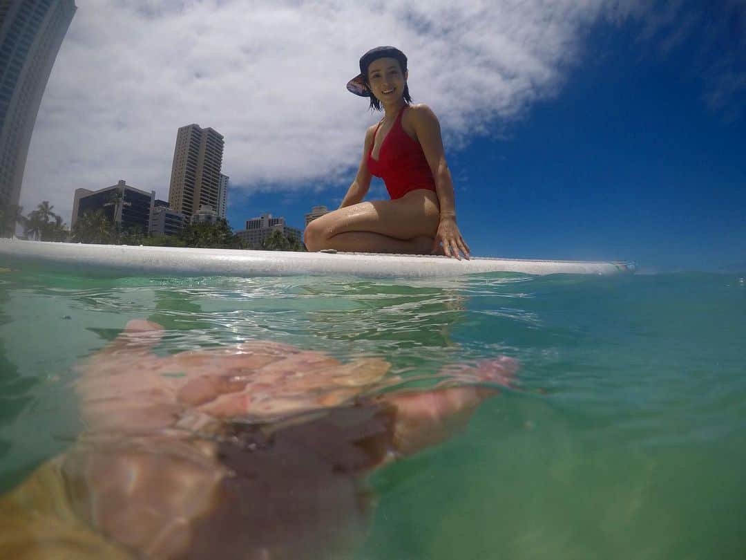 犬童美乃梨さんのインスタグラム写真 - (犬童美乃梨Instagram)「hello🤙🏻🏝 today's off✌🏻 surfing day 🏄‍♀️ . . #Hawaii #aloha  #surfing #sea  #japanesegirl  #bikinigirl #bikinimodel #gravure #gravuremodel  #gravureidol #red」5月24日 8時21分 - minudo