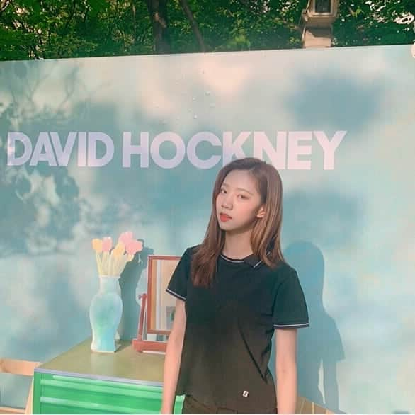 宇宙少女さんのインスタグラム写真 - (宇宙少女Instagram)「#Davidhockney #전시회 #은떠언니랑♥️ #우주스타그램 #우주소녀 #여름」5月24日 18時51分 - wjsn_cosmic