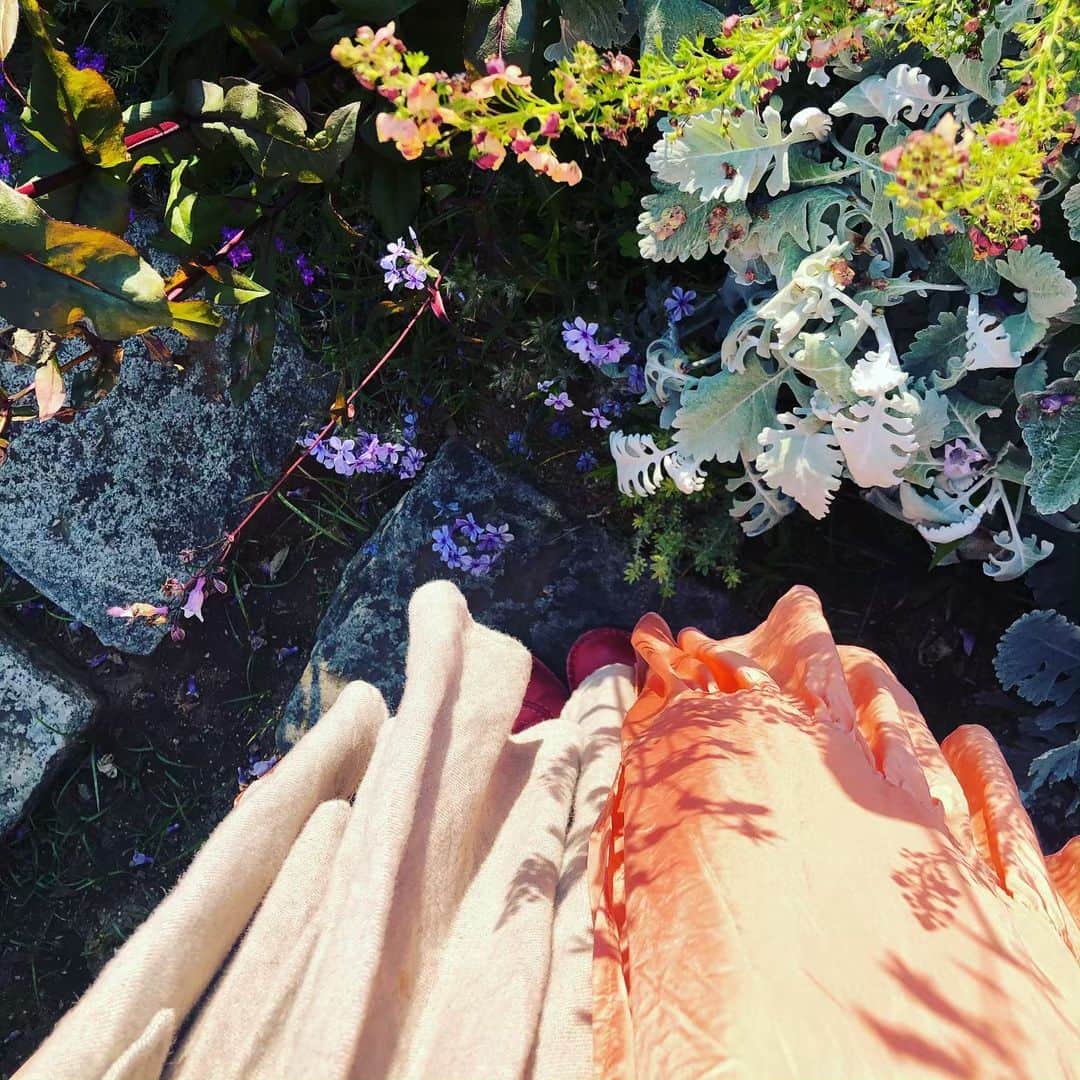 奥井亜紀さんのインスタグラム写真 - (奥井亜紀Instagram)「お洋服が花影柄になってた。西日プリンター❤️#お散歩は三歩でも良し」5月24日 19時27分 - akiokui