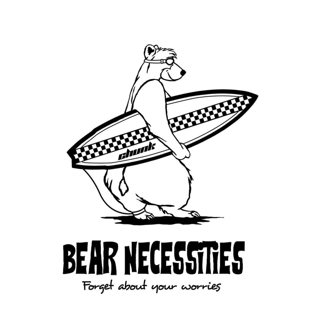 チャンククロージングさんのインスタグラム写真 - (チャンククロージングInstagram)「Bear Necessities. New Drop. www.chunkclothing.com . . . . . . . #wearechunk #chunk #chunkclothing #hypebeastart#hypebeastart #cnk #cnkclothing #london #art #graphics #graphicdesign #tshirt #tshirtdesign #design #music #idea #illustration #bear #humour #surfer #surf #streetwear #street」5月24日 19時35分 - chunkclothing