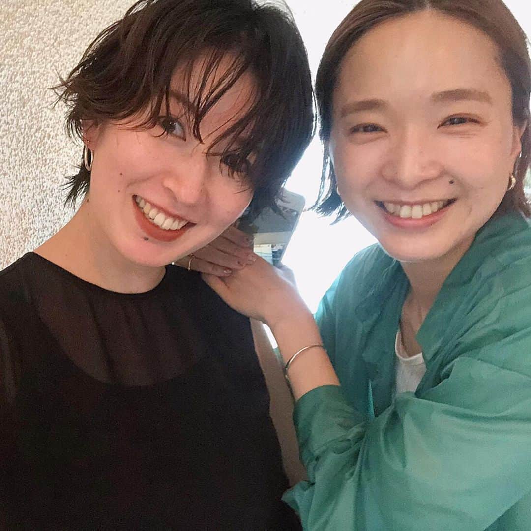 野々口祐子のインスタグラム：「のぐっちゃん @daidoji_rie  大人のウルフパーマ➿➿ #syan_tokyo #nono_hair  #ウルフパーマ #ショートヘア」