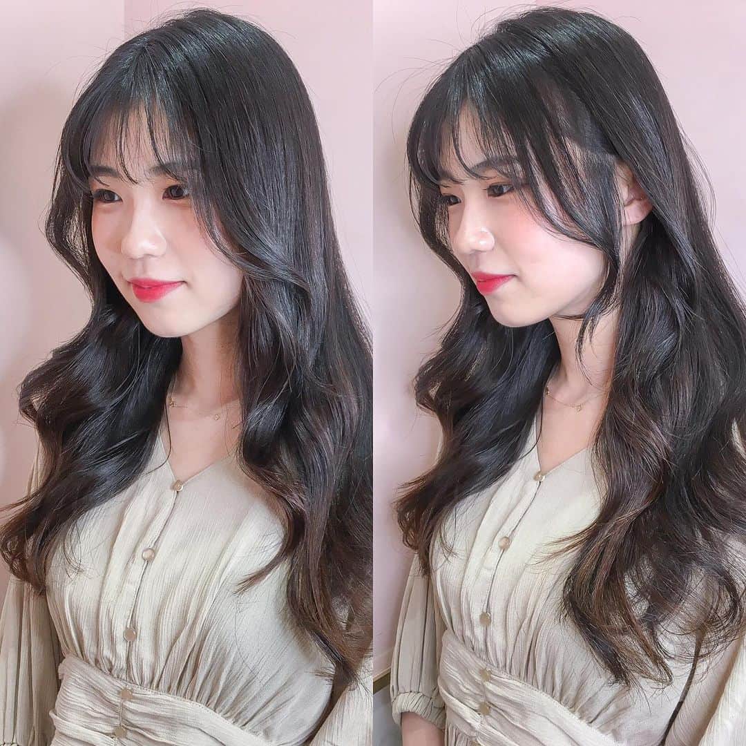 原涼香のインスタグラム：「ㅤㅤㅤㅤㅤㅤㅤㅤㅤㅤㅤㅤㅤ #얼굴소멸컷 #おくれ毛カット 耳にかけてもかわいい🇰🇷❤️ ㅤㅤㅤㅤㅤㅤㅤㅤㅤㅤㅤㅤㅤ」