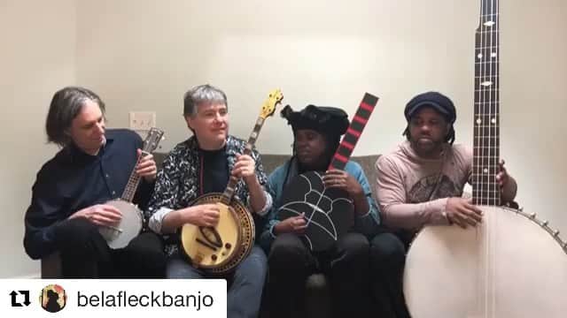 ヴィクター・ウッテンのインスタグラム：「#Repost @belafleckbanjo with @get_repost ・・・ May 30: Flecktones + @jerrydouglas + @abigailwashburn + @coloradosymphony + @jeffcoffin at @redrocksco!」