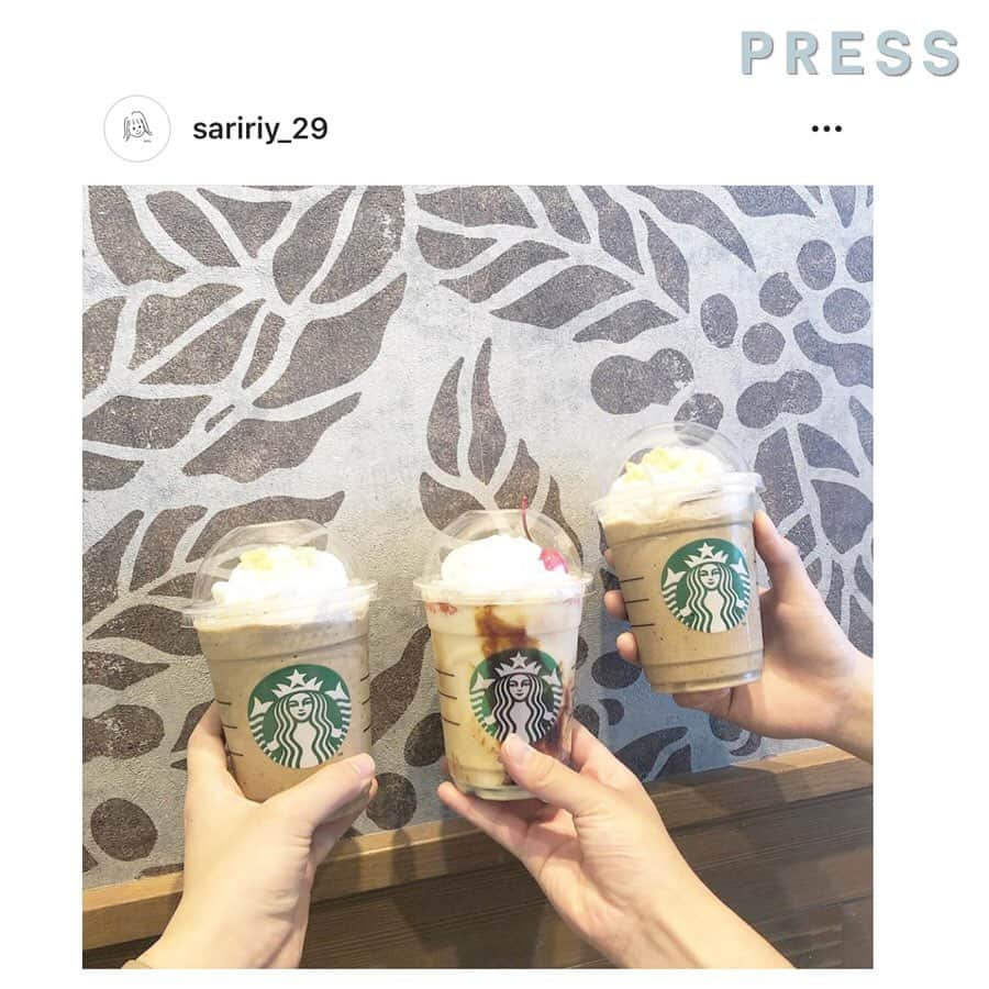 PRESSさんのインスタグラム写真 - (PRESSInstagram)「スタバ新作プリンアラモードフラペチーノ はもう飲んだ？？﻿ 甘党な方にはぴったりの﻿ スイーツのような味が特徴です。﻿ ﻿ レトロ喫茶な看板や紙袋も登場中🍮﻿ レトロ看板は全国20店舗のスタバで登場。﻿ 以下でチェックして、GO♡﻿ ﻿ ・札幌パセオ店（北海道）﻿ ・仙台クリスロード店（宮城）﻿ ・原宿店﻿ ・新宿サザンテラス店﻿ ・神楽坂下店﻿ ・銀座マロニエ店﻿ ・上野恩賜公園店（以上、東京都）﻿ ・ルミネ大宮店LUMINE2店（埼玉）﻿ ・CIAL桜木町店（神奈川）﻿ ・栄広小路店（愛知）﻿ ・京都三条大橋店﻿ ・京都宇治平等院表参道店（以上、京都）﻿ ・御堂筋本町東芝ビル店﻿ ・あべのHoop店﻿ ・大阪城公園森ノ宮店（以上、大阪）﻿ ・神戸メリケンパーク店（兵庫）﻿ ・広島本通り店（広島）﻿ ・出雲大社店（島根）﻿ ・大宰府天満宮表参道店﻿ ・メディアモール天神店（以上、福岡）﻿ ﻿ —————————————————— ㅤ﻿﻿﻿﻿ ﻿﻿﻿﻿ お気に入りの写真に @pressblog #pressblog をㅤ﻿﻿﻿﻿ タグ🏷して投稿してください♡﻿﻿﻿﻿ PRESS公式アカウントでㅤ﻿﻿﻿﻿ あなたのアカウントをご紹介致します! ㅤ﻿﻿﻿﻿ ㅤ﻿﻿﻿﻿ ——————————————————﻿﻿﻿﻿ ﻿﻿﻿ #スタバ #スタバ新作 #スタバカスタム #スタバタンブラー #スタバラ部 #スタバ好き #スタバ中毒 #スタバ愛 #スタバ部 #スタバ女子 #スターバックス #プリンアラモードフラペチーノ #プリンアラモード #プリン #プリン🍮 #プリン部 #プリン好き #🍮 #スイーツ #フラペチーノ #フラペチーノ大好き #pressblog﻿ ﻿」5月24日 13時04分 - press.inc