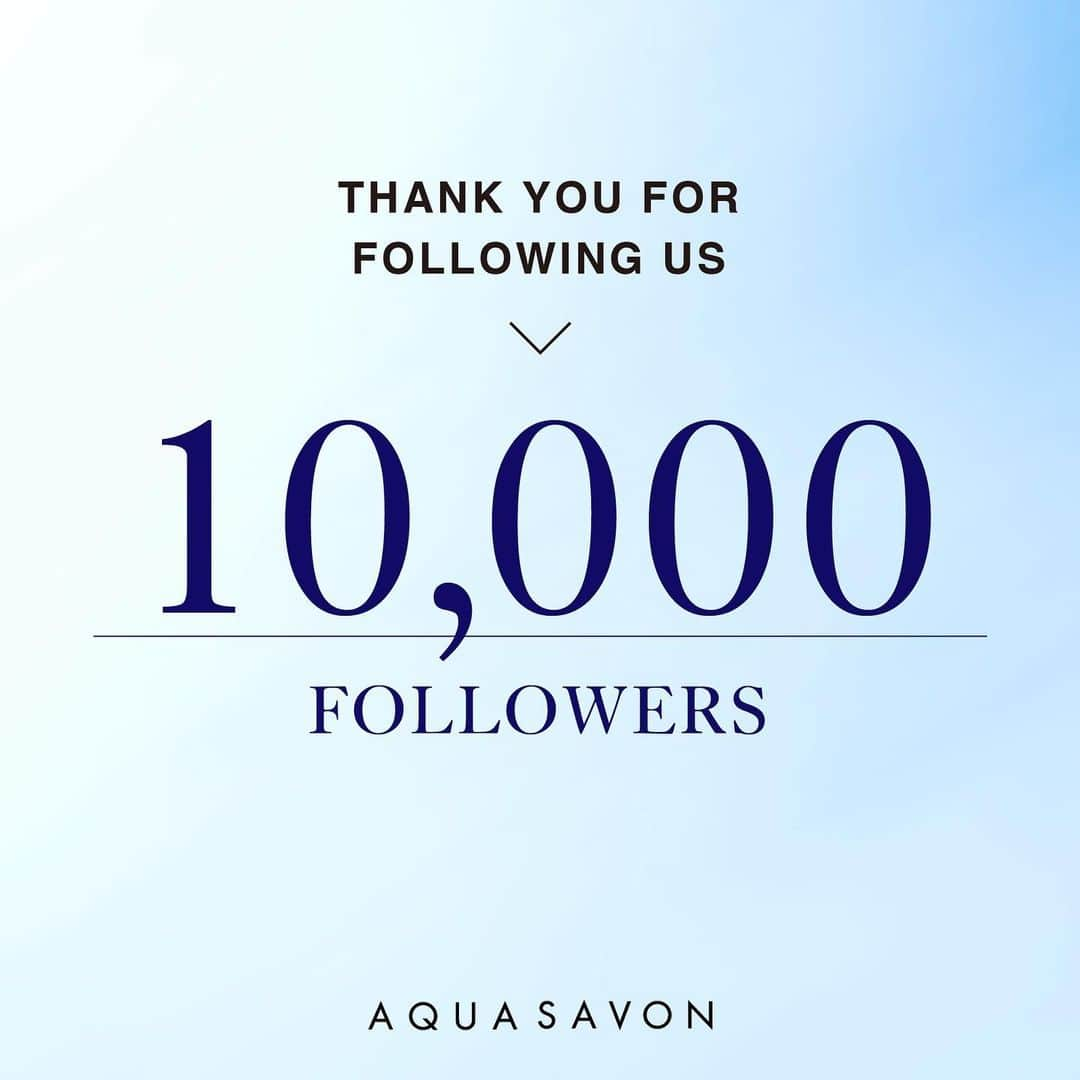 AQUASAVONさんのインスタグラム写真 - (AQUASAVONInstagram)「. . Thank you for 10,000 Followers♡  これからもアクアシャボンを宜しくお願いします！ . . #アクアシャボン#aquasavon#シャボンな毎日#石けんの香り#せっけんの香り #香水#fragrance#フレグランス#10K#ありがとう#thankyou#幸せはじけるアクアファンタジー #プチプラコスメ#ボディミスト#ヘアミスト#ドラックコスメ#フォローありがとう#香りのある生活#女子力アップ#人気の香り」5月24日 16時08分 - aquasavon.official