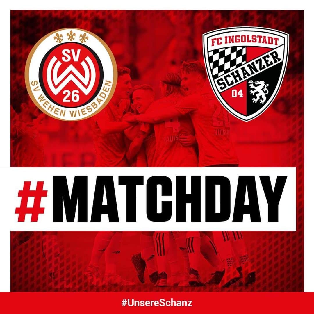のインスタグラム：「⚡️💥 #MATCHDAY 💥⚡️ 5 Tage - 2 Spiele - 1 Ziel‼️ Das 1. von 2 Endspielen: #SVWWFCI ⚽️🙌 Kämpfen bis zum Ende, #SCHANZER 🖤❤️ . . #totgesagtelebenlänger #Zamrückrunde #UnsereSchanz #gemeinsam #Relegation #Endspiel #Ingolstadt #Wiesbaden #WehenWiesbaden #FCI #football #fussball #soccer #team #hope #ZweiteLiga #kämpfen #fight #today #now #allornothing #together」