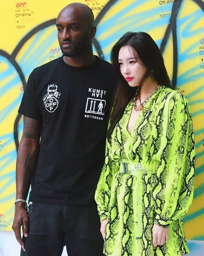 ソンミさんのインスタグラム写真 - (ソンミInstagram)「It was too short but thanks for having me @off____white @off___white___seoul and @virgilabloh 💚💚💚」5月24日 18時34分 - miyayeah