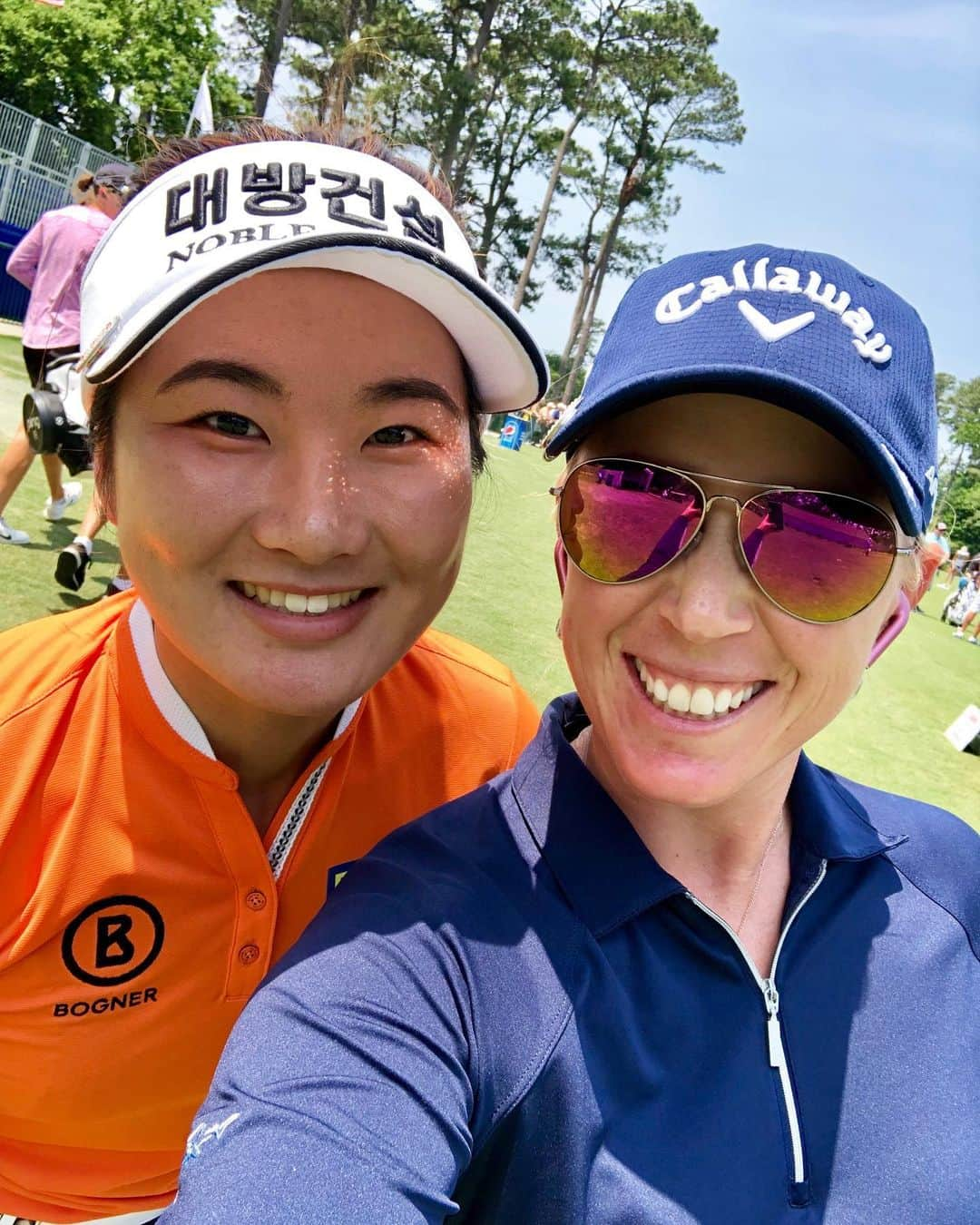 モーガン・プレッセルさんのインスタグラム写真 - (モーガン・プレッセルInstagram)「Double birthday selfie!! Thank you so much for all the birthday wishes! And happy birthday to @suohgolf...we share the same birthday!! ❤️🎂❤️ Can’t wait for some leftover cake tonight! 🤣」5月25日 4時09分 - mpressel