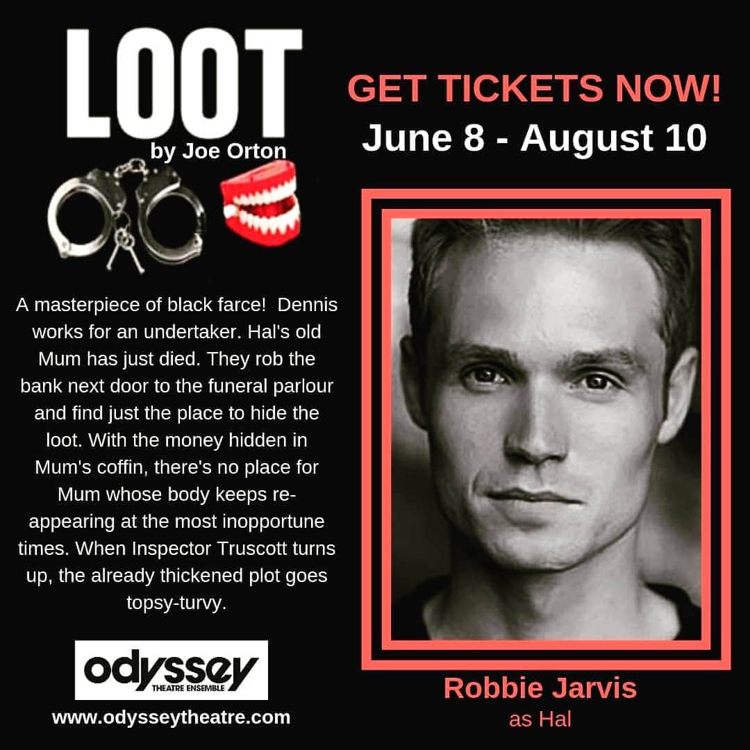 ロビー・ジャーヴィスのインスタグラム：「Robbin' banks and hiding bodies till August 10th. Link in bio!」
