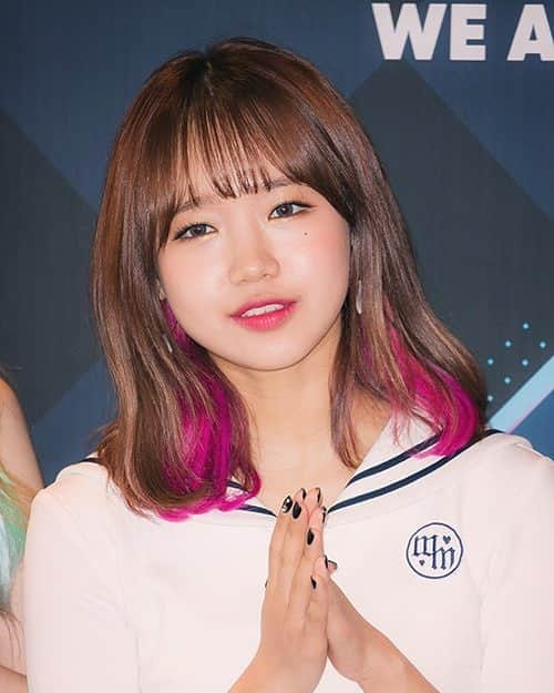 チェ・ユジョンのインスタグラム：「190523 Yoojung @ M Countdown Photo Time . . .  #아이오아이 #IOI #choiyoojung #yoojung #최유정 #유정 #KPOP #wekimeki #위키미키」