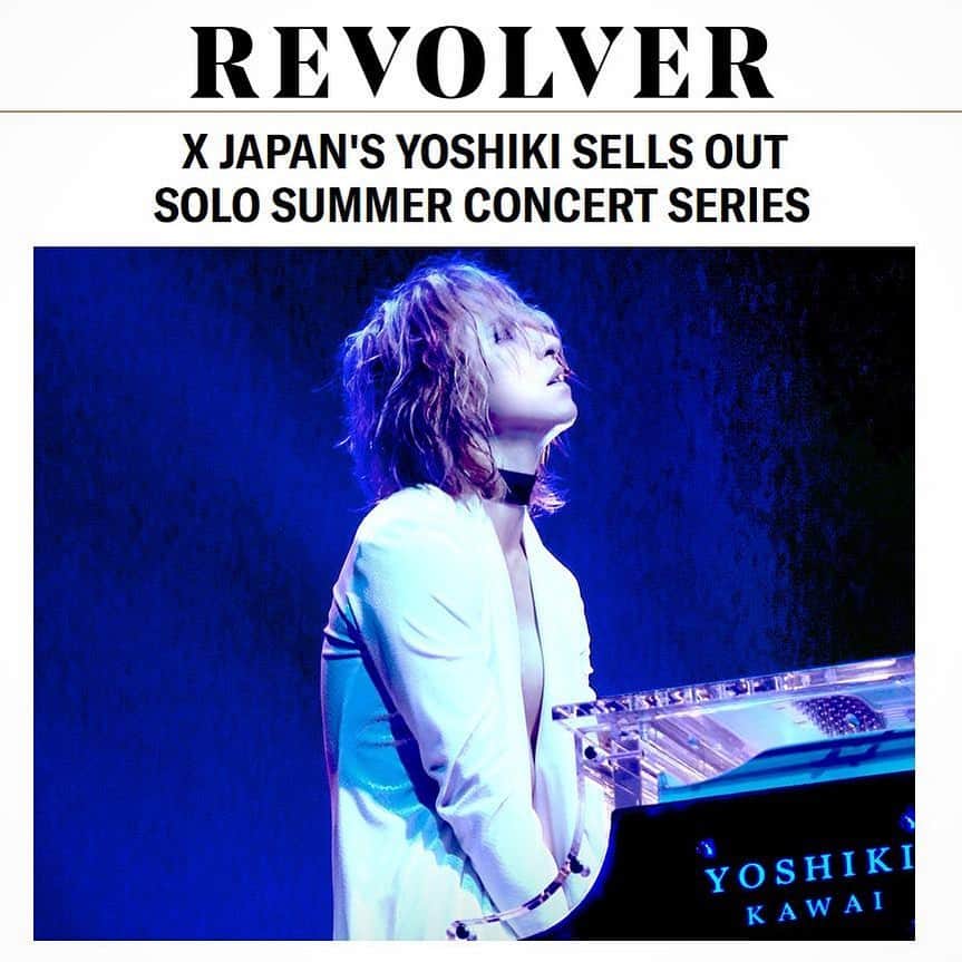 YOSHIKIさんのインスタグラム写真 - (YOSHIKIInstagram)「Thanx, see you in August! “@YoshikiOfficial Sells Out Solo Summer Concert Series http://bit.ly/2QkN8o7 #yoshiki #xjapan」5月24日 21時00分 - yoshikiofficial