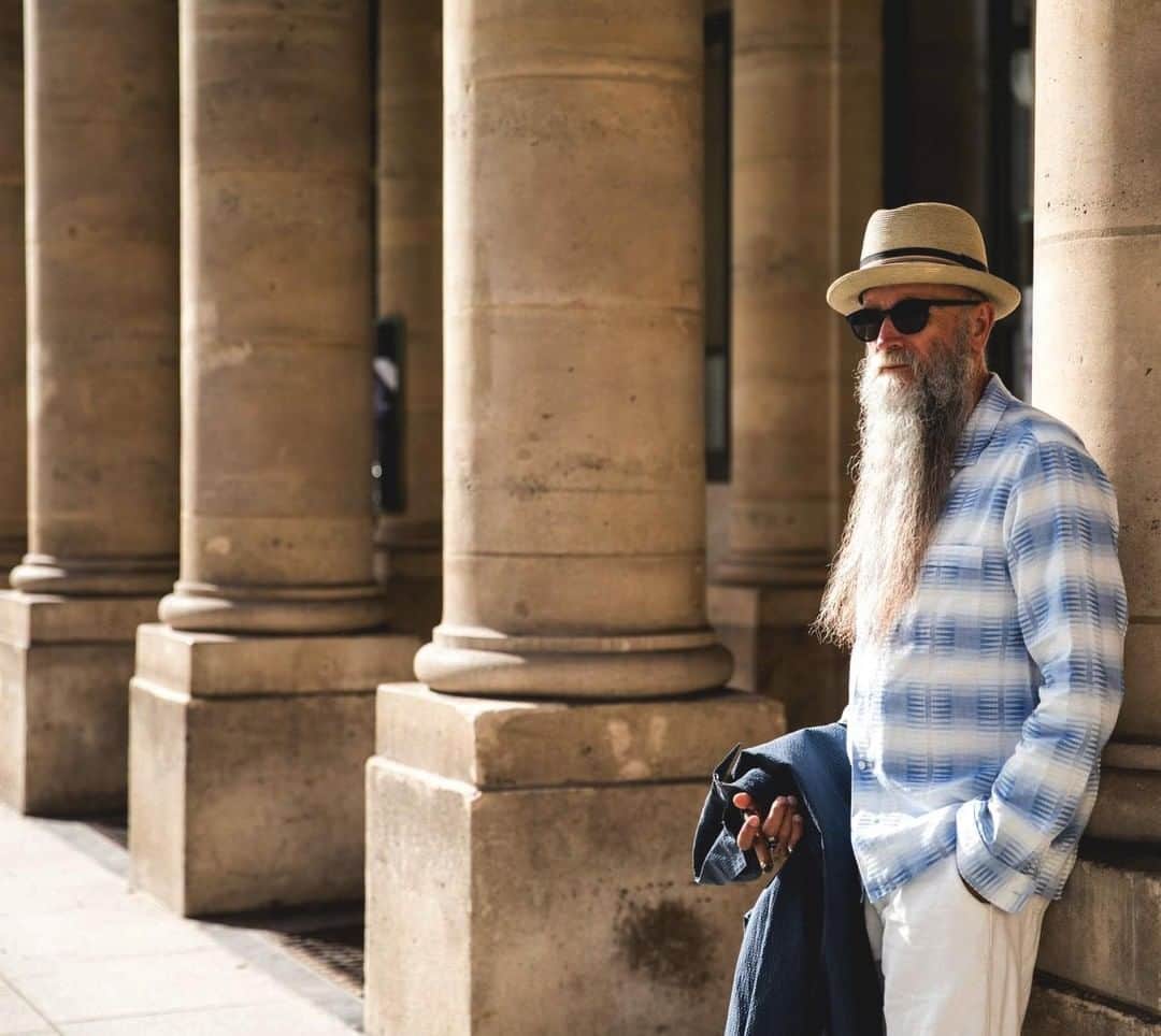 のインスタグラム：「Friday’s with Mike... • • • Gearing up for Paris market. Details to come soon! • • • #krammerstoudt #fridayswithmike #paris #ss20 #ksway」