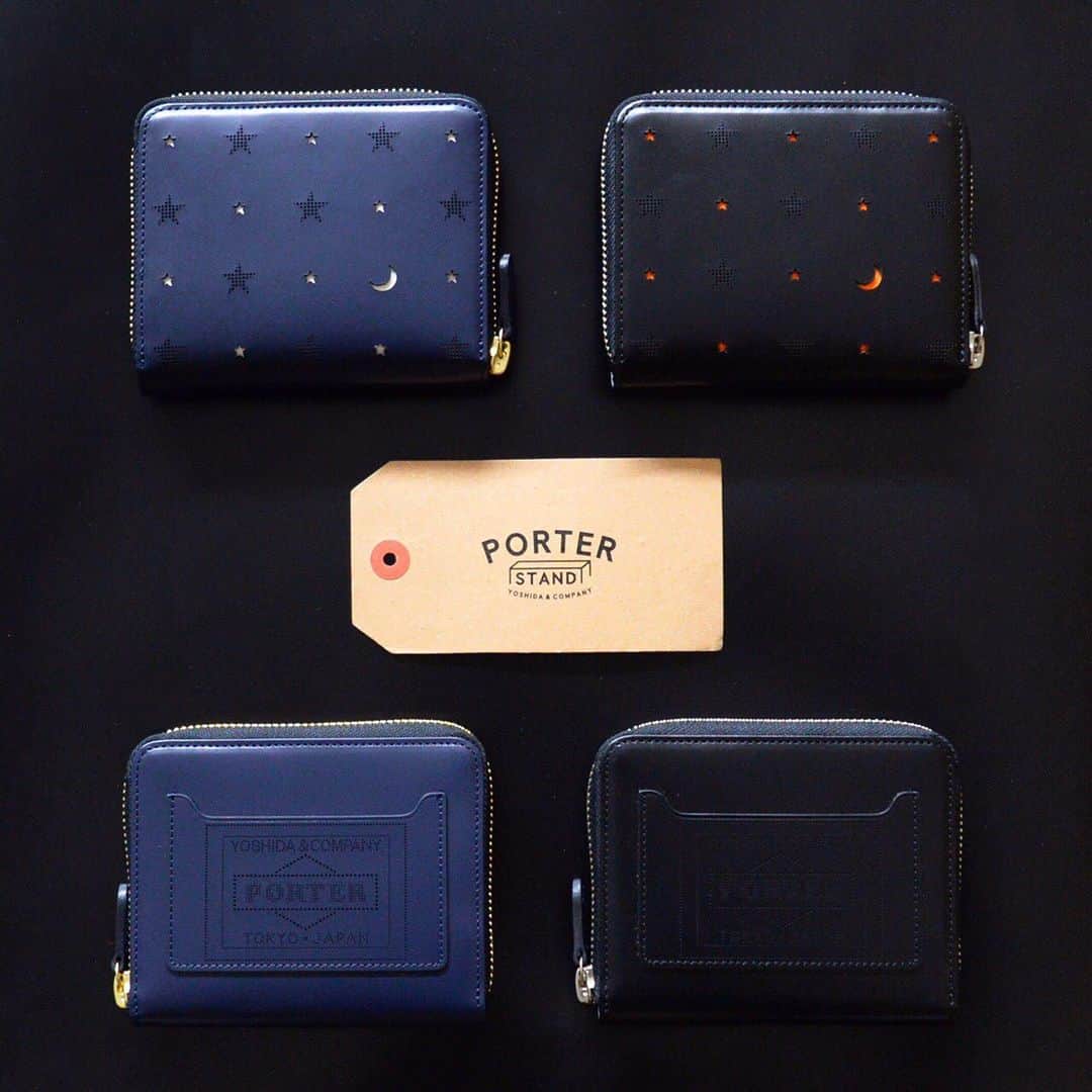のインスタグラム：「『PORTER STAND TOKYO STATION』  こんばんは。 本日は、ご好評をいただいているPORTER STANDオリジナル「ブライトスター」シリーズより、ウォレットをご紹介いたします。ウォレット本体にレーザー加工を施し、夜空に浮かぶ星をちりばめた上品なレザーウォレットシリーズです。このアイテムは、お馴染みのポーターのロゴが入ったICカードポケットが配され、デザインのアクセントにもなっています。PORTER STANDでしかお買い求めいただけない限定のアイテムです。 是非店頭でお手にとってご覧ください。  PORTER STANDオリジナル ブライトスター ウォレット ￥18,500（税別）  #yoshidakaban #porter #吉田カバン #ポーター #luggagelabel #porteryoshida #porterflagshipstore #kurachikabyporter #porterseoul #potr #madeinjapan #japan #porterstand #shinagawa #tokyo #station #brightstar #leather #wallet #exclusive」