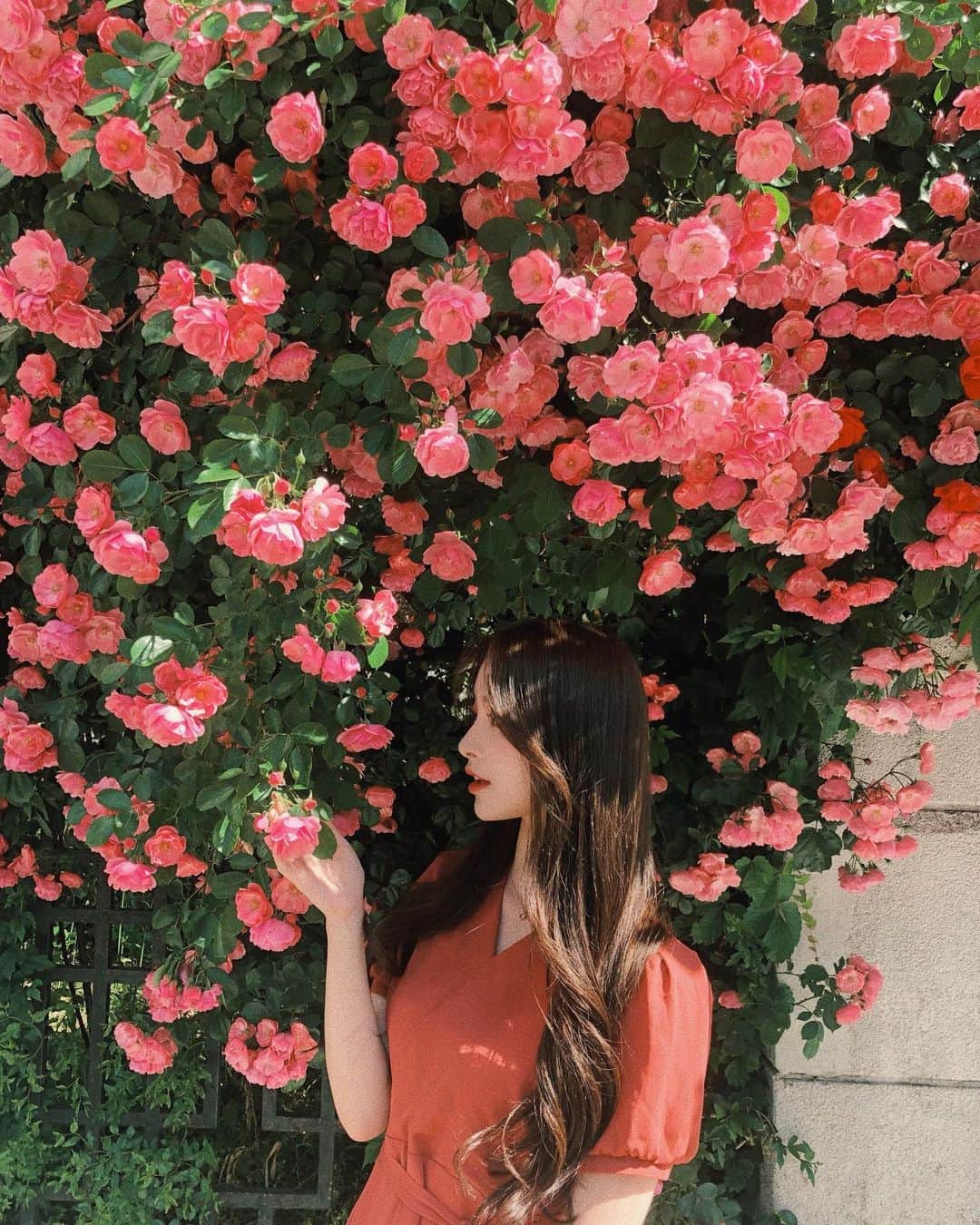 キム・ナヒさんのインスタグラム写真 - (キム・ナヒInstagram)「여기 너무 좋아아 💗 @gorgeousalice_  언니랑 꽃나들이〰」5月24日 23時05分 - knhs2