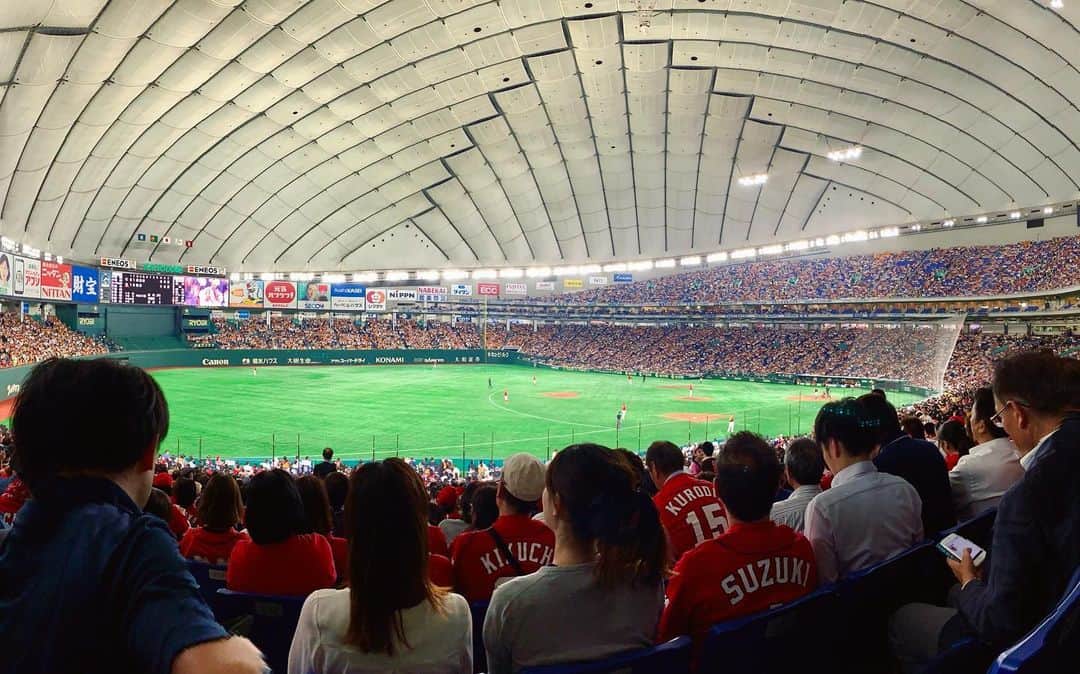 のインスタグラム：「First time at the Tokyo Dome was a good one, lets keep it rolling!!」
