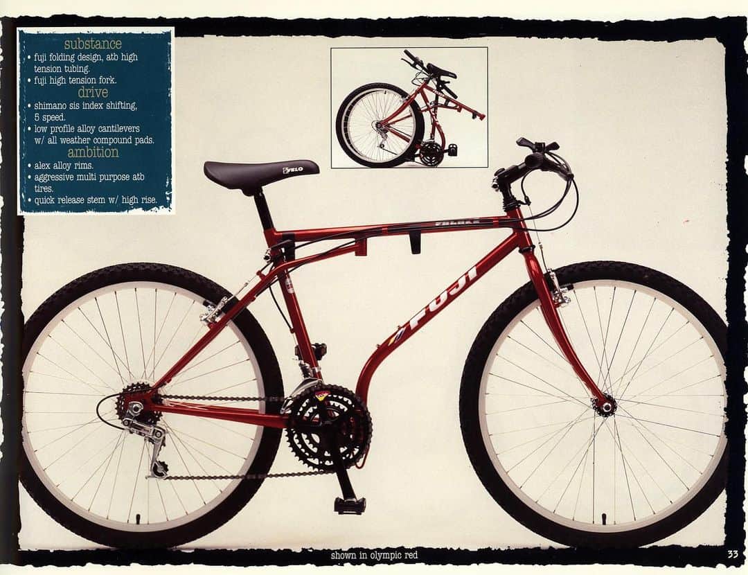 Fuji Bikesさんのインスタグラム写真 - (Fuji BikesInstagram)「This 26” wheeled folding Fuji trail bike from 1996 was a pretty unique design. Any #fujifans out there have one?🙋🏽‍♀️ . . . #fujibikes #classicfuji #retrofuji #vintagefuji #flashbackfriday #fbf」5月25日 0時18分 - fujibikes