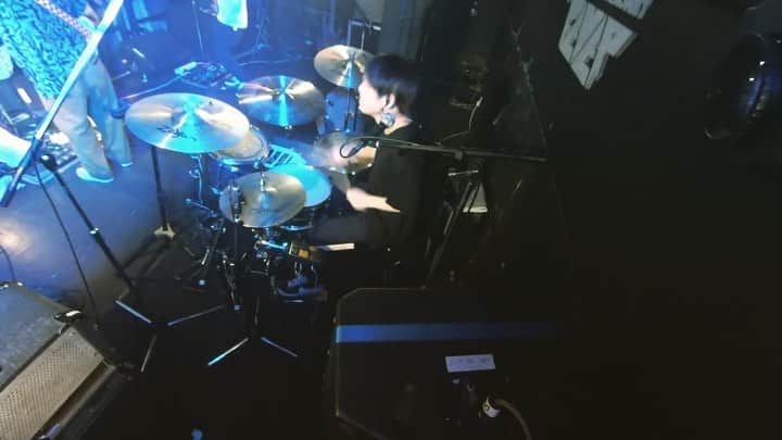 吉澤響のインスタグラム：「2019/05/17 新代田FEVER 『HARD-CORE-GEEK』/ セカイイチ  #drums #drummer #gretsch #live #gretschdrums #セカイイチ」