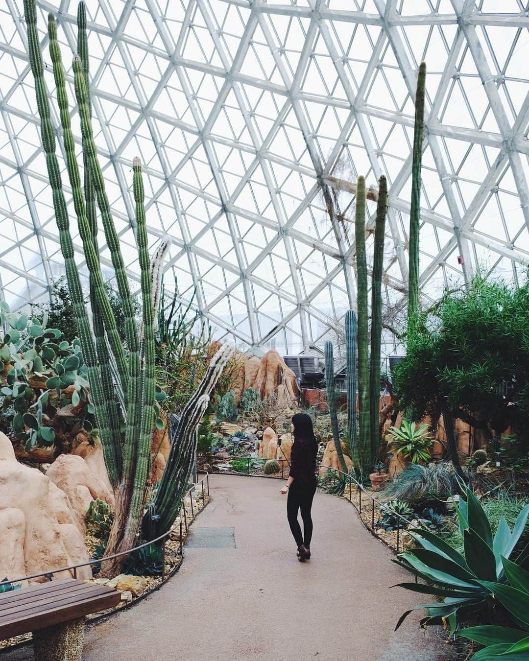 Visit The USAさんのインスタグラム写真 - (Visit The USAInstagram)「Experience a desert oasis, a tropical jungle, and floral gardens...all in one afternoon! The Mitchell Park Horticultural Conservatory, better known as @milwaukeedomes, is one of the coolest (and driest, and most humid... ) spots in Milwaukee, Wisconsin. 📸: @sesamimiseeds」5月25日 1時00分 - visittheusa