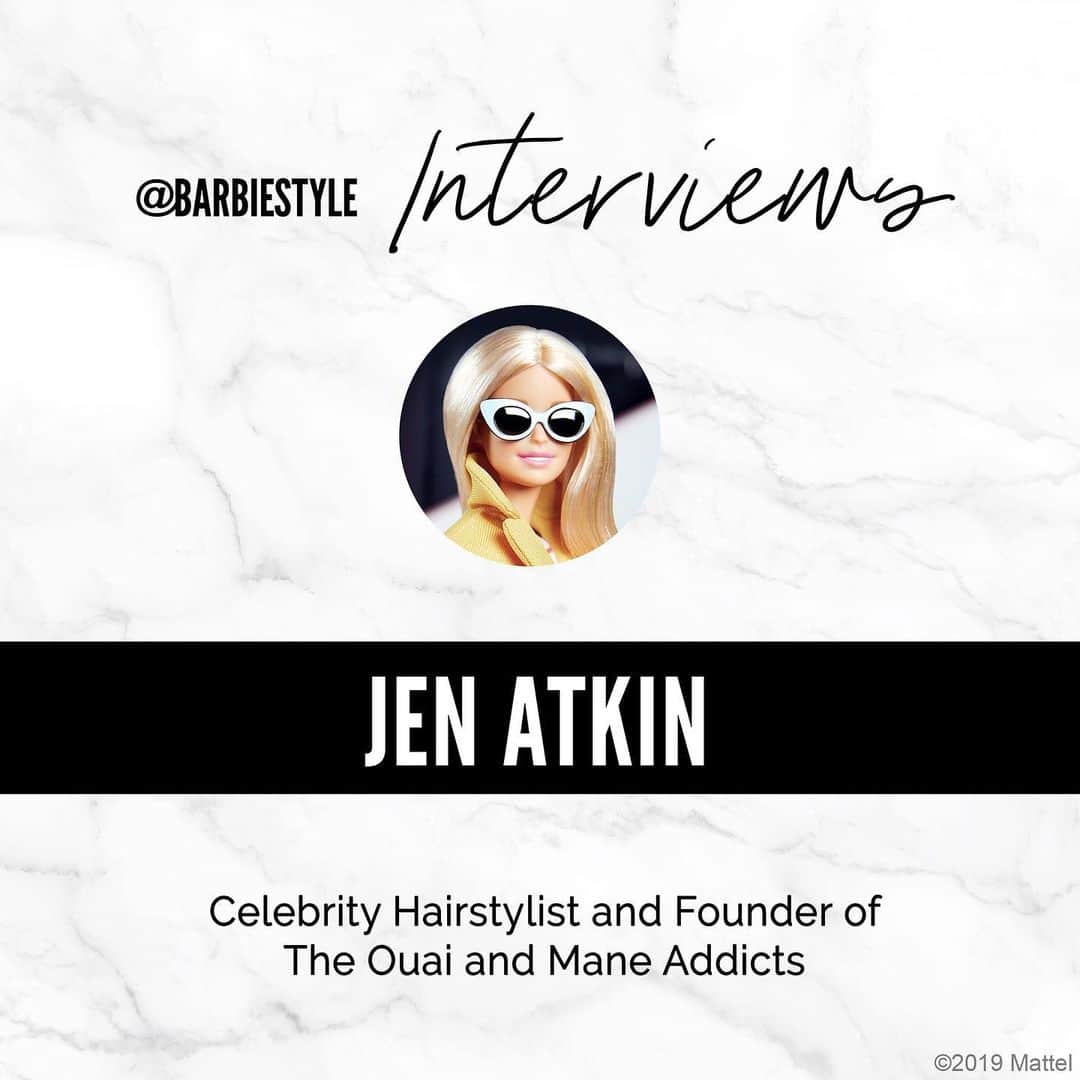 バービーさんのインスタグラム写真 - (バービーInstagram)「One of my most fun and frequent collaborators is @jenatkinhair, celebrity hairstylist extraordinaire and founder of @theOUAI and @ManeAddicts. We asked Jen what inspires her, how she got her start and her best advice. Swipe through to check it out and see our past collabs in Stories! ➡ #jenatkin #barbie #barbiestyle」5月25日 4時02分 - barbiestyle
