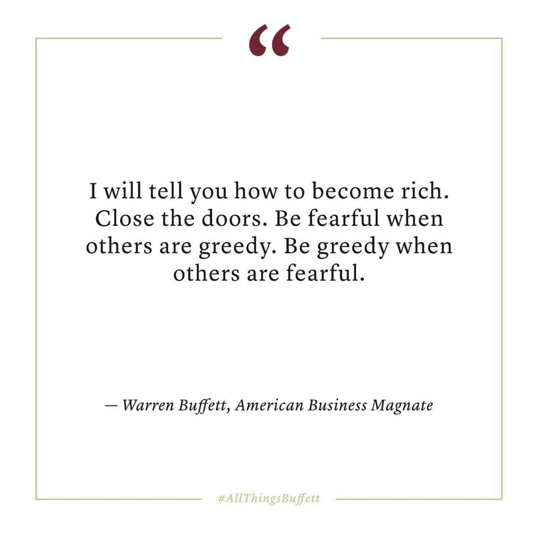 のインスタグラム：「Want more wise words from Warren Buffett? Check out Buffett A to Z, a curated collection of video clips with Warren Buffett speaking about a wide variety of specific topics and themes that have shaped his business career and his life. You can see how his thoughts and opinions have changed, or remained constant, over the years.⠀ ⠀ To visit the Warren Buffett Archive, click the link in bio.⠀ *⠀ *⁣⠀ *⁣⠀ *⁣⠀ *⁣⠀ *⁣⠀ *⁣⠀ *⁣⠀ #warrenbuffett #buffett #AllThingsBuffett #quoteoftheday #quotes #warrenbuffettquotes #berkshirehathaway #berkshire #investing #markets #business #businessnews #cnbc」