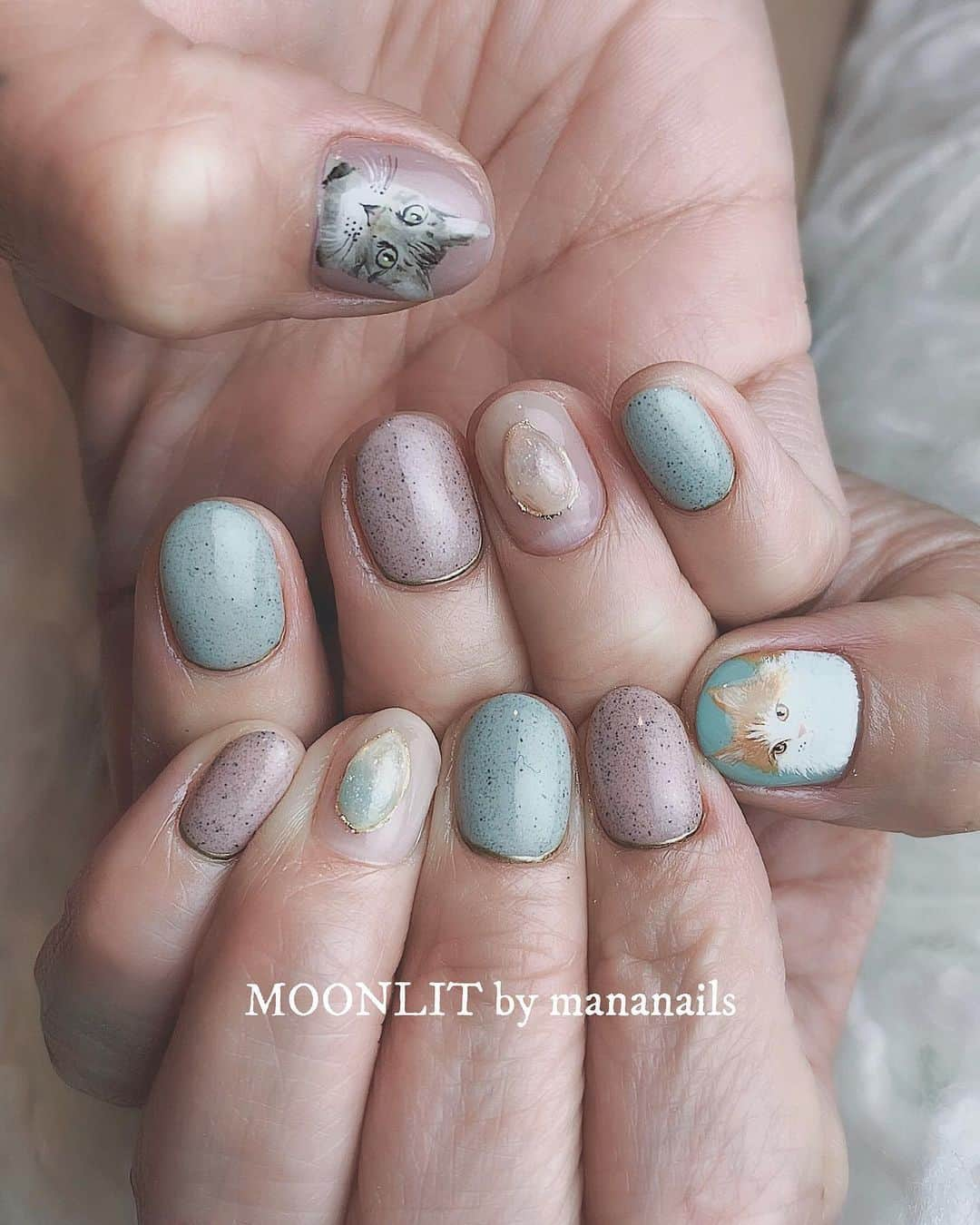 mananailsさんのインスタグラム写真 - (mananailsInstagram)「🐈🐈 ㅤ ☾オフ込み120min」5月25日 6時54分 - mananails