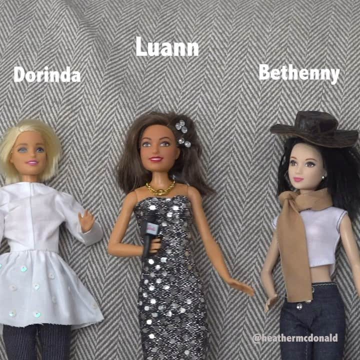 ヘザー・マクドナルドのインスタグラム：「In honor of Memorial Day you are being blessed with 2 Real Housewives Barbie videos in one week. Which of these Barbies should I bring with me to my live show in Philly? What is your favorite line from this video? 🤣」