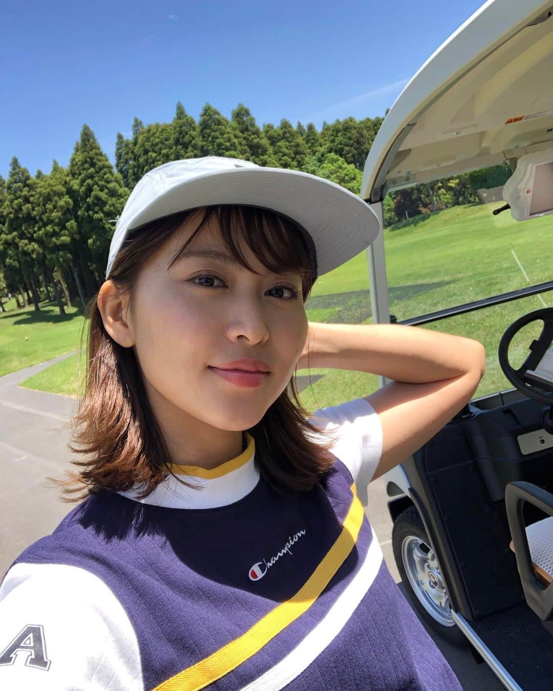 三原勇希さんのインスタグラム写真 - (三原勇希Instagram)「今週はゴルフコンペにも参加⛳️ ベストシーズン！この天気！ゴルフ大好き！笑 仲良しそのぴと同じ組で楽しかった♡ でもラウンドだけじゃなくてもっと練習しなきゃな〜！」5月25日 9時14分 - yuukimeehaa