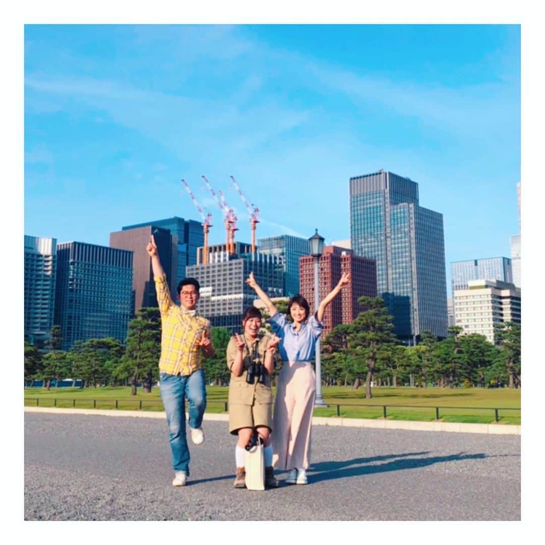 望月理恵さんのインスタグラム写真 - (望月理恵Instagram)「今日は城特集でした🏯  城マニアのいなもとかおりさんに 案内して頂き、 江戸城を巡ってきました。」5月25日 9時56分 - mochiee28