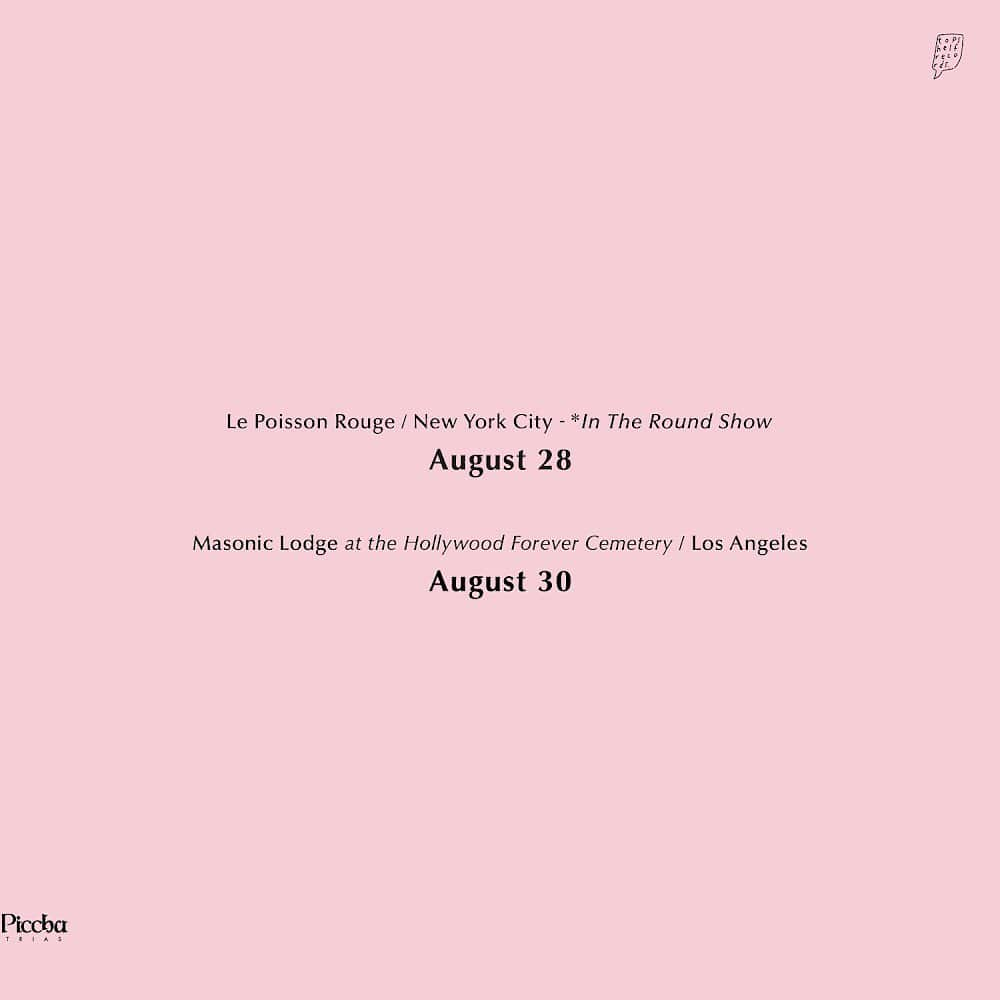 美濃隆章さんのインスタグラム写真 - (美濃隆章Instagram)「We are extremely excited to announce that we'll be going back over to the states in August!  8/28  NYC @ Le Poisson Rouge (In the Round)  https://tinyurl.com/y4jn9vlu  8/30  LA @ Masonic Lodge at the Hollywood Forever Cemetery https://tinyurl.com/y3z7kxur」5月25日 12時55分 - takaakimino