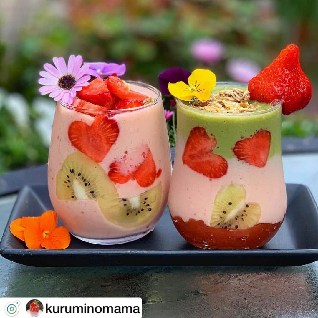 スピルリナのDICライフテック株式会社さんのインスタグラム写真 - (スピルリナのDICライフテック株式会社Instagram)「@kuruminomama さま、リポストです😊✨ . 今日は驚くような暑さですね☀️💦 . そんな日にはスーパーフードたっぷりのスムージーでしっかり栄養を撮りたいものですね😆✊🏼💚 . . ハート型のいちご🍓が可愛くって、お庭のお花がキレイで見ていて癒されます☺️🌸🌼 . いつもdicスピルリナパウダーをステキにご活用いただき、ありがとうございます😊🙏💚💚 . #dicスピルリナ  #ロースイーツ #スムージー部 #スムージー好きな人と繋がりたい ↓ .  今朝はハート♥️いちごの #スムージー でおはようございます😃 ＊ 朝からとっても良いお天気 気温も上がりそうですね ＊ おからパウダーや スピルリナも入った ヘルシースムージー ＊ それでは今日も 良き１日となりますように （＾ω＾）（╹◡╹） ＊ ＊ #smoothies #smoothiebowl  #smoothielife #smoothielove #smoothieoftheday #spirulina #rawfood  #おうちカフェ #フーディーテーブル #マカロニメイト #ローフード#腸内環境  #スピルリナ#朝ベジ #おうちごはんlover  #おからパウダー #エディブルフラワー #カカオニブ #グラノーラ #ゴジベリー#腸内フローラ#インナービューティー#モリンガ#マイガーデン  #花のある生活」5月25日 13時19分 - dic_spirulina