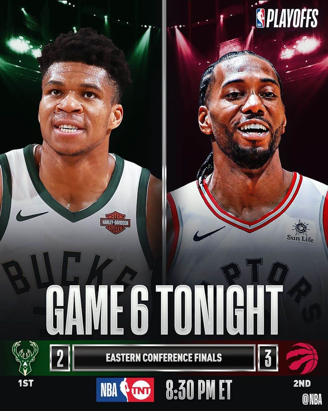 NBAさんのインスタグラム写真 - (NBAInstagram)「Will the @bucks force a GAME 7.. or will the @raptors advance?」5月25日 23時37分 - nba