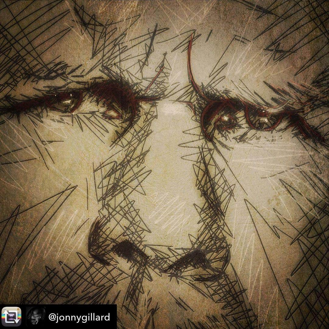 ロン・パールマンさんのインスタグラム写真 - (ロン・パールマンInstagram)「Thanks Jonny. Again!  Repost from @jonnygillard using @RepostRegramApp - Sketches and scribbles. People respond to eyes that have seen things. #portrait #sketch #scribbleart #eyes #ronperlman @perlmutations」5月25日 23時45分 - perlmutations