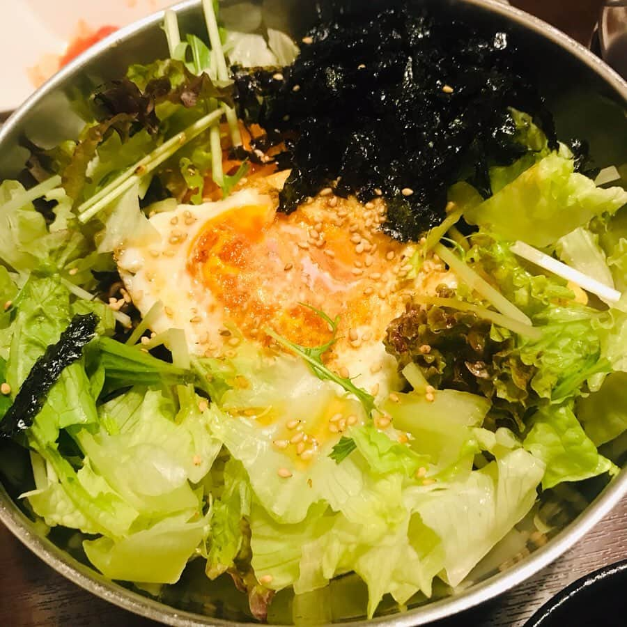 Q太郎さんのインスタグラム写真 - (Q太郎Instagram)「#浦和#elan#エラン#仕事前に#食事#韓国料理#ゲランチム#サムギョプサル#石焼ビビンバが#食べたかった#のに#ビビンバ」5月26日 0時00分 - qtaro.jun