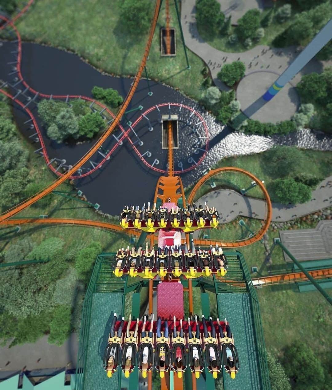 Explore Canadaさんのインスタグラム写真 - (Explore CanadaInstagram)「Close your eyes if you’re scared of heights! Canada's Wonderland (@canadaswonderland) is now open for the 2019 season. New this year: the Yukon Striker, the world’s fastest, longest and tallest dive roller coaster! To get your heart racing, visit Canada’s largest theme park just 45 minutes from downtown Toronto - open until late October. #ExploreCanada 📷: @canadaswonderland 📍: @seetorontonow, @visitydh, @ontariotravel . #CanadasWonderland #VisitYDH #DiscoverON #Toronto」5月26日 0時12分 - explorecanada
