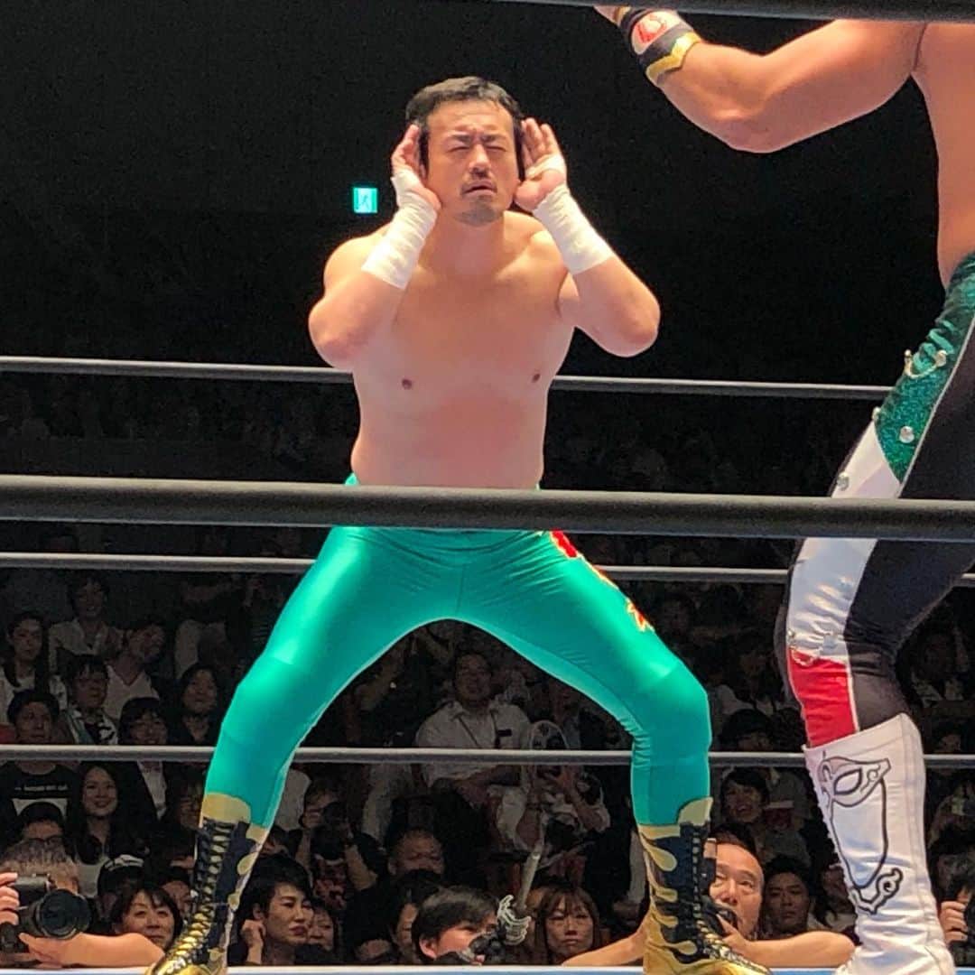 丸山ゴンザレスのインスタグラム：「‪BEST OF THE SUPER Jr.26 観戦。いい試合多くてめっちゃ声出た。#njbosj #njpw ‬」