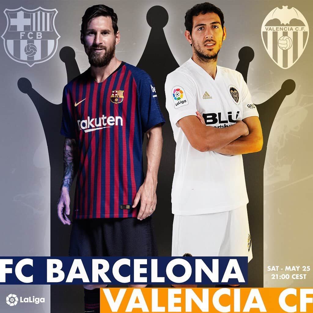 LFPさんのインスタグラム写真 - (LFPInstagram)「Who will be the CHAMPION? 👑🏆 • #Barça #Valencia #Messi #Parejo」5月25日 17時23分 - laliga