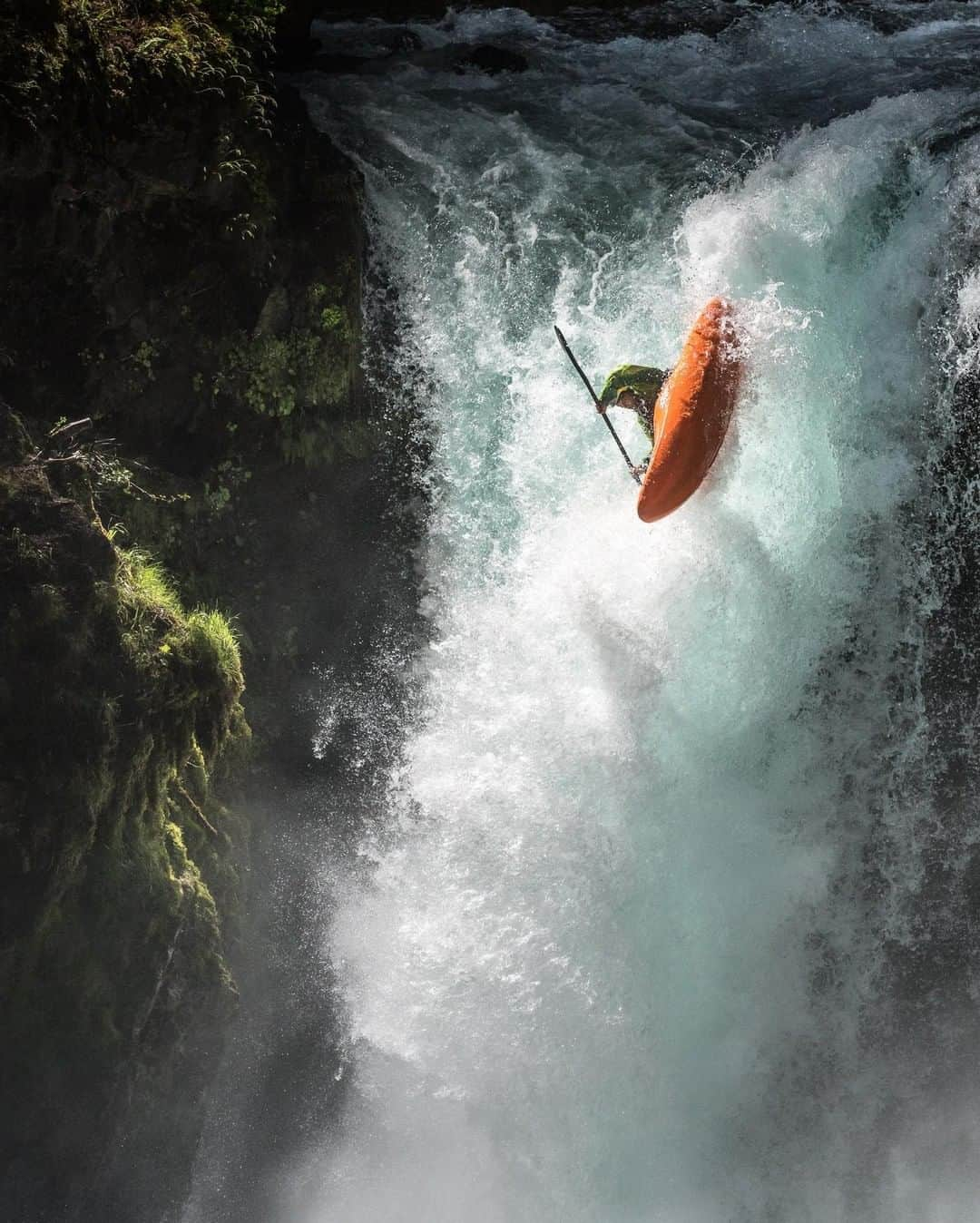 National Geographic Travelさんのインスタグラム写真 - (National Geographic TravelInstagram)「Photo by @michaelclarkphoto | Rafa Ortiz dropping over Spirit Falls while whitewater kayaking on the Little White Salmon river near White Salmon, Washington. Sports influence travel in a major way. As an adventure sports photographer, most of my travels are to participate in a sport or to photograph it. Getting all that gear from point A to point B is often a major challenge. Just imagine trying to fly with a kayak! Rafa is one of the world's best kayakers and for this shoot he ran Spirit Falls 15 times so we could get the shot using big strobes. Traveling to pursue your passion is a great way to travel in my experience. #spiritfalls #washington #whitewaterkayaking」5月25日 19時07分 - natgeotravel