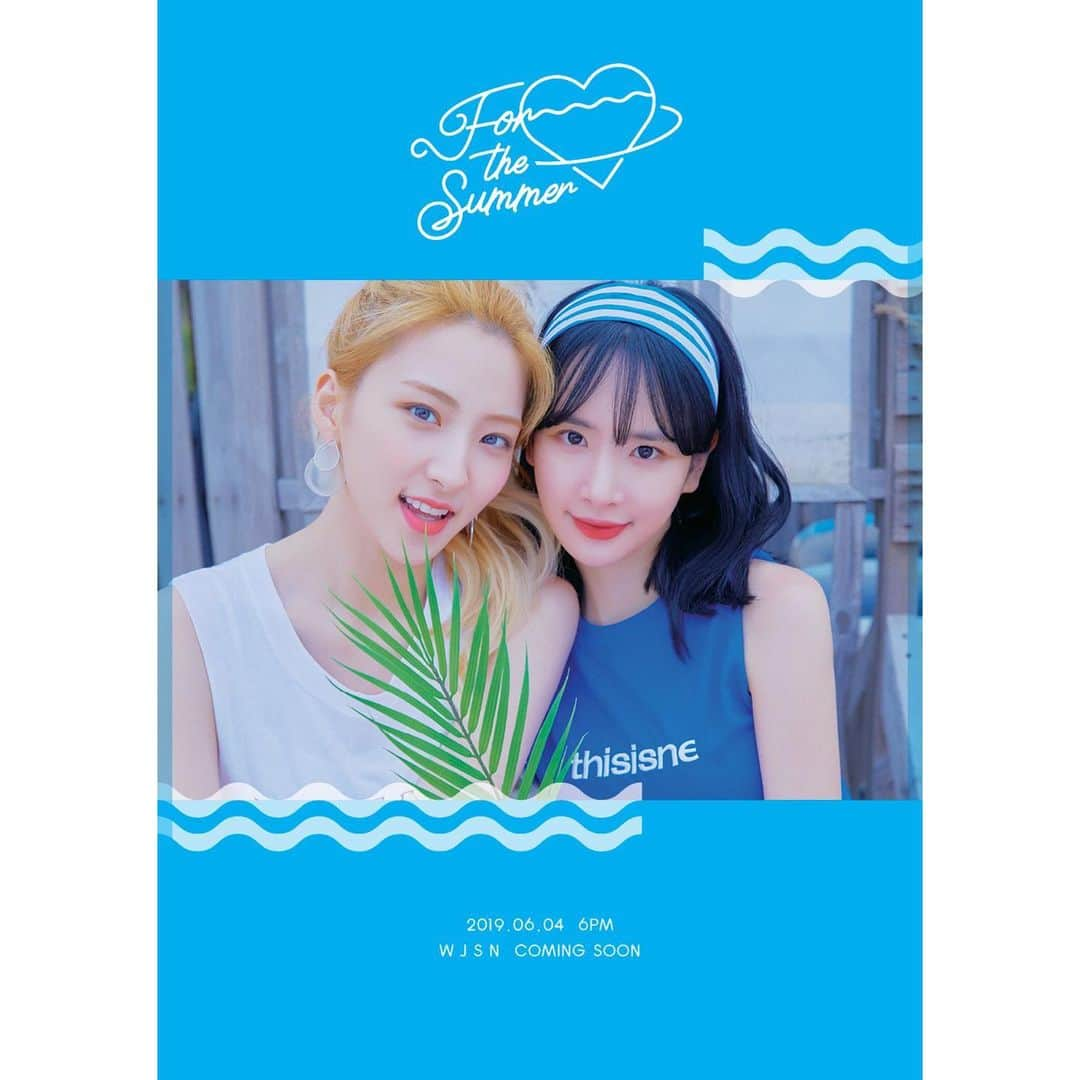 宇宙少女さんのインスタグラム写真 - (宇宙少女Instagram)「#우주소녀 SPECIAL ALBUM #For_the_Summer #PHOTO_TEASER BLUE ver. 🏝  #설아 #은서 #SEOLA #EUNSEO #ROOMMATE 와 #여름나기  2019.06.04 6PM COMING SOON 💘 #우주스타그램 #WJSN」5月25日 20時02分 - wjsn_cosmic