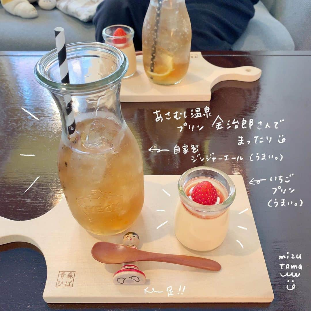 mizutamaさんのインスタグラム写真 - (mizutamaInstagram)「浅虫でまったりday😊﻿ 明日のおやつパーティーのおやつも調達できた👍﻿ ﻿ 早くから行動したので﻿ 充実した午前中だったな〜﻿ ﻿ ﻿ #浅虫温泉 #浅虫 #青森﻿ #青森カフェ #カフェ #カフェ巡り #プリンの日  #絵日記」5月25日 20時25分 - mizutamahanco