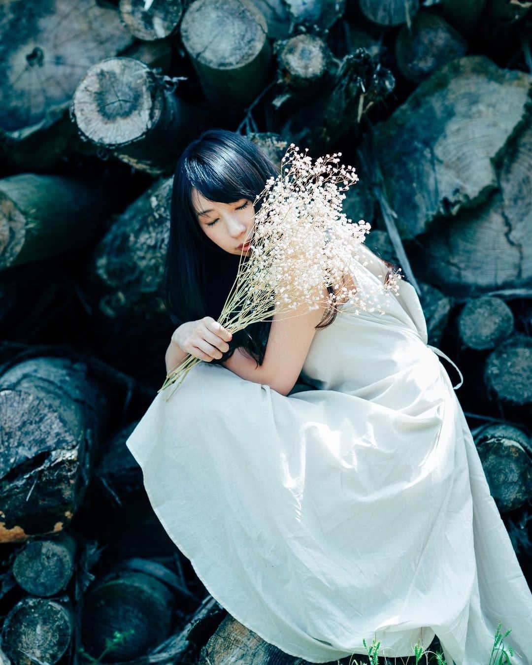 haraoのインスタグラム：「花束を君に * * * * * * camera:sony α7RⅢ * すごく蒸し暑いので早くも扇風機解禁！ 梅雨に入ったら涼しくなるんかな？ とりあえずサクレ食べてクールダウンしよっと🍋 * *」