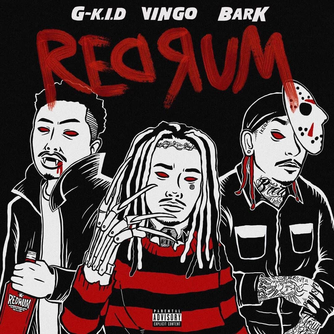 YZERRさんのインスタグラム写真 - (YZERRInstagram)「‪G-k.i.d & Vingo & BARK‬ ‪1st MIXTAPE【REDRUM】‬ . ‪全12曲を収録したMIXTAPE‬ ‪日付変わった5月26日よりiTunesStore等の各配信サイトから配信🔥🔥」5月25日 21時19分 - yzerr_breath