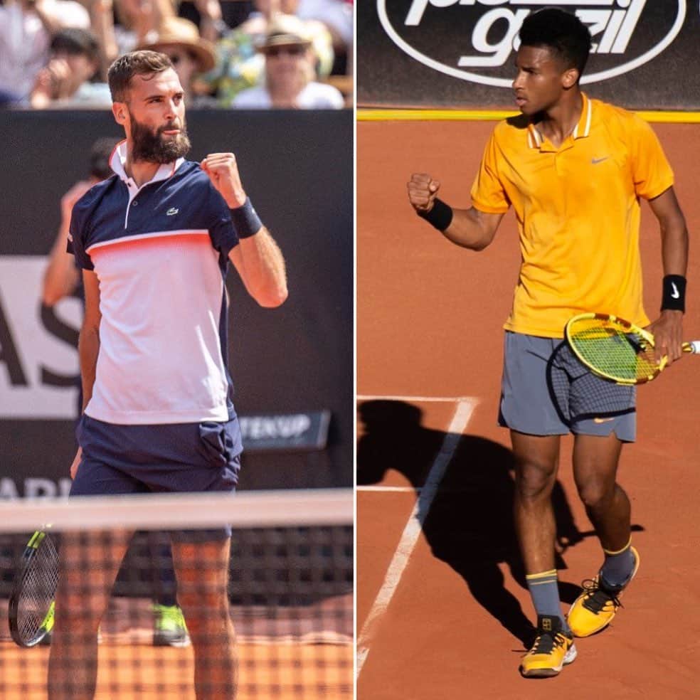 ATP World Tourさんのインスタグラム写真 - (ATP World TourInstagram)「Title time in Lyon 👀  Are you with Benoit or Felix in the #OpenParc final? @benpaire | @felixaliassime | @fedex」5月25日 21時28分 - atptour