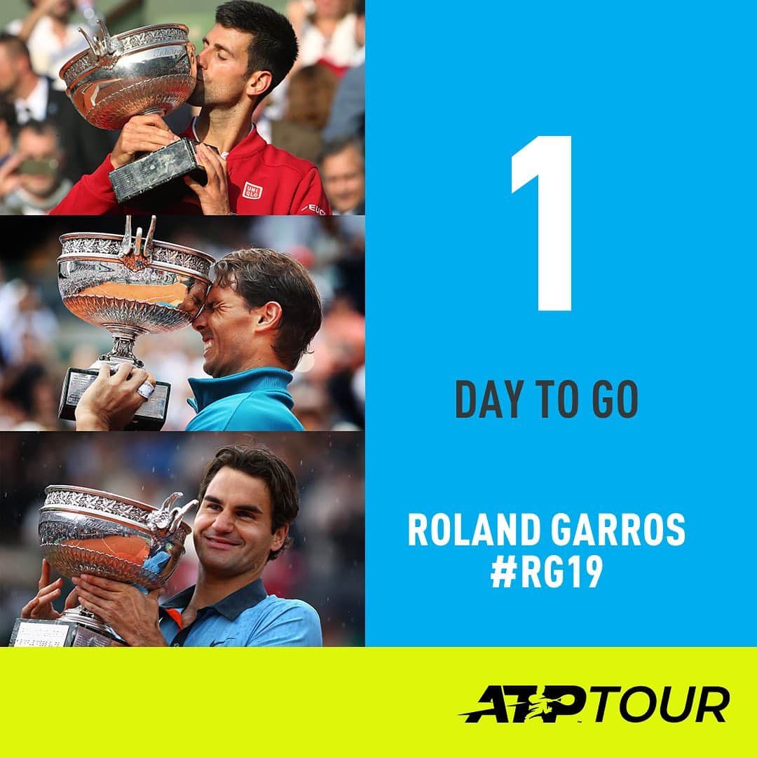 ATP World Tourさんのインスタグラム写真 - (ATP World TourInstagram)「The #RG19 champion will be ____________. 🏆 @rolandgarros | #ATPTour」5月26日 1時45分 - atptour