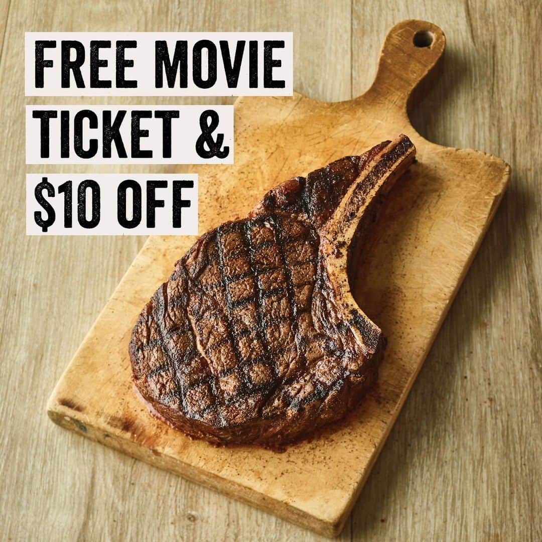 Outback Steakhouseさんのインスタグラム写真 - (Outback SteakhouseInstagram)「Buy $50 in e-gift cards and receive one Atom movie ticket, plus a card for $10 off at Outback! See below for details. https://outb.ac/2MnNGv9」5月26日 2時00分 - outback