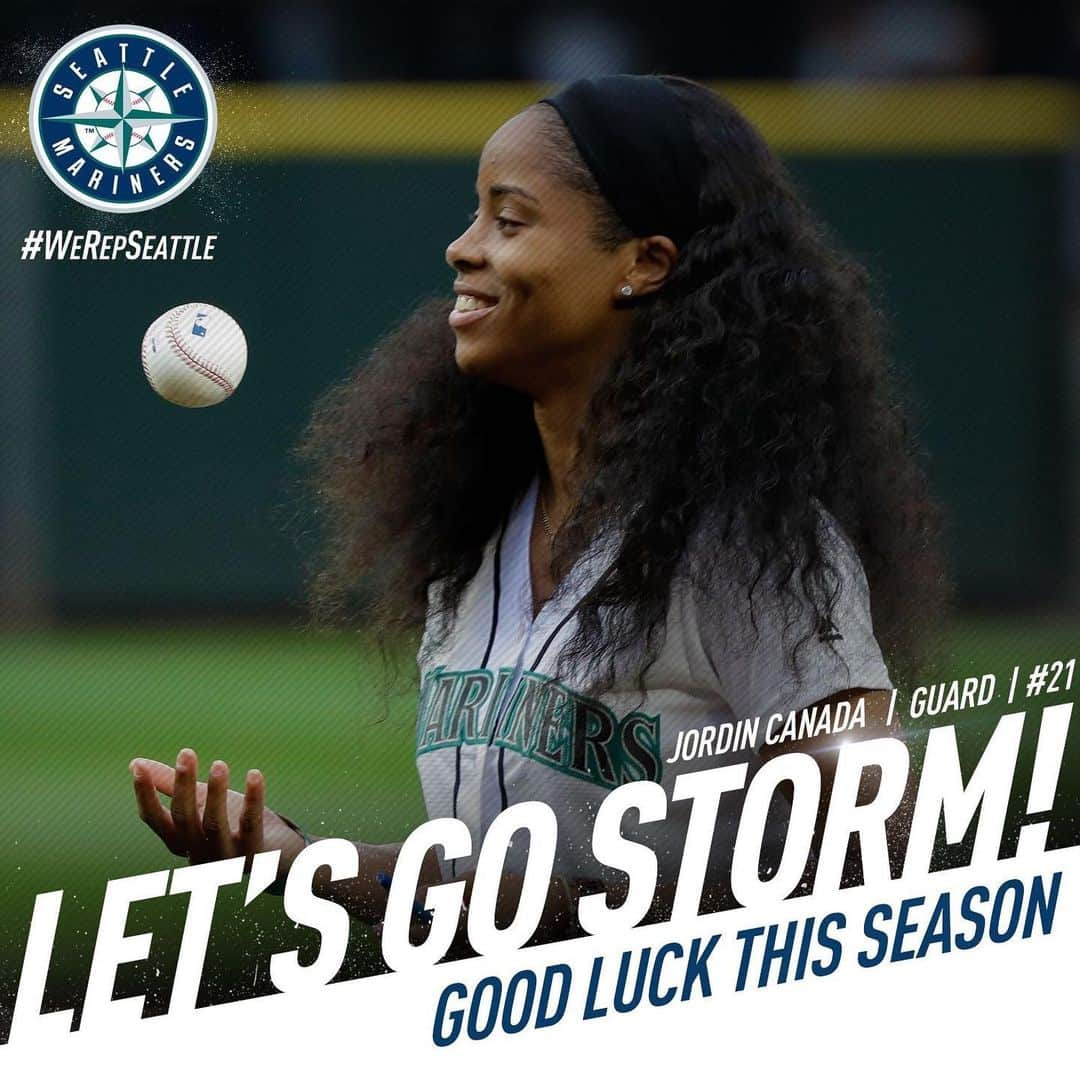 シアトル・マリナーズさんのインスタグラム写真 - (シアトル・マリナーズInstagram)「Best of luck this season, @seattlestorm! Go get ‘em. #WeRepSeattle」5月26日 3時14分 - mariners