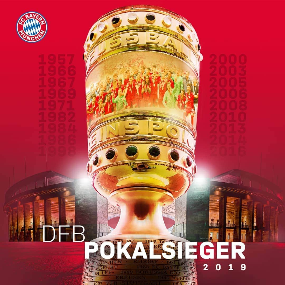 バイエルン・ミュンヘンさんのインスタグラム写真 - (バイエルン・ミュンヘンInstagram)「DEUTSCHER POKALSIEGER FCB」5月26日 5時01分 - fcbayern